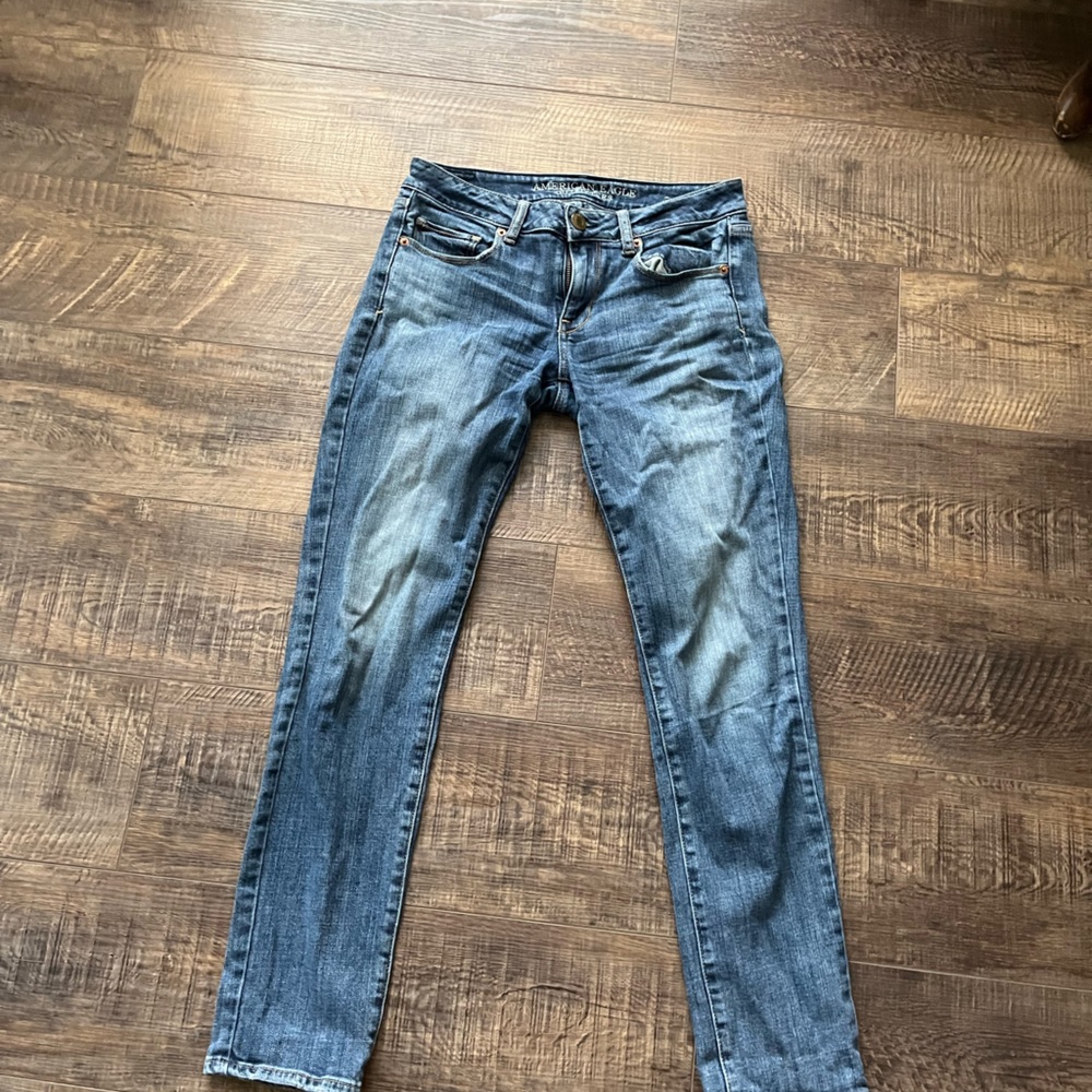 american eagle dark wash jeans